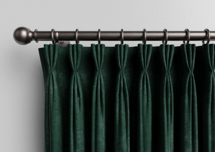 Faux Suede, Bottle Green - Made to Measure Curtains - Image 11
